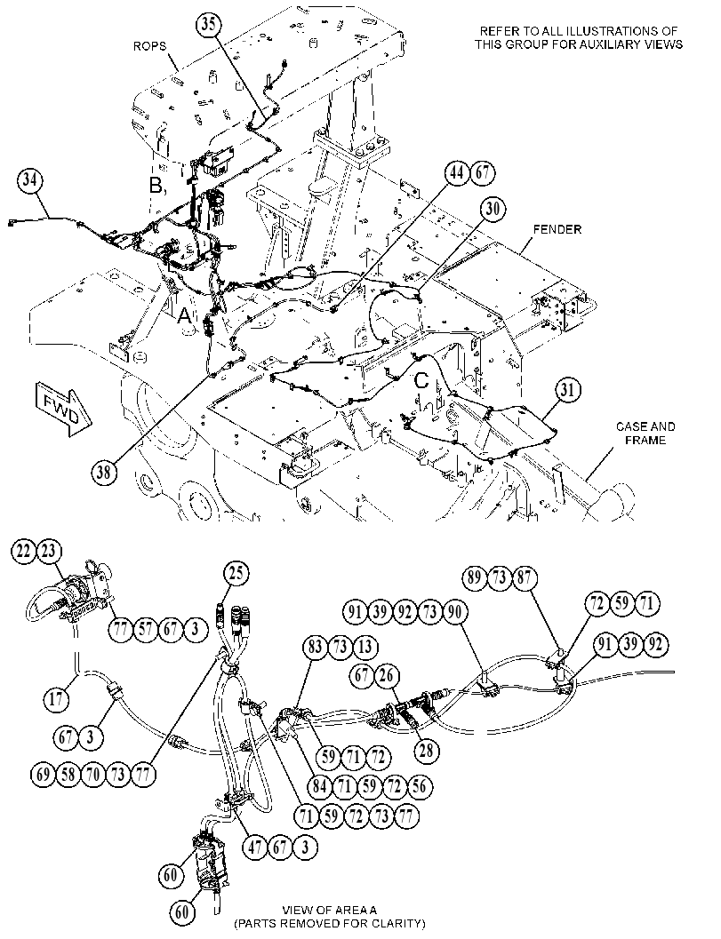 Проводка шасси 5462545 CAT