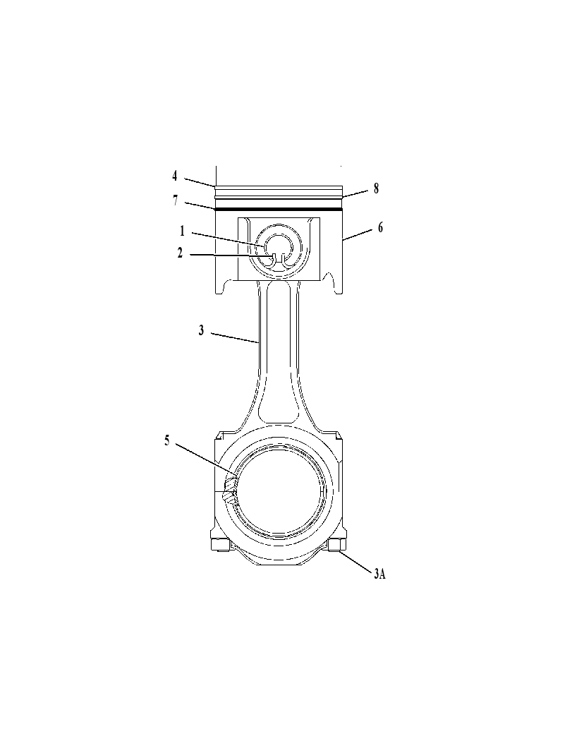 Поршень с шатуном 1354620 CAT