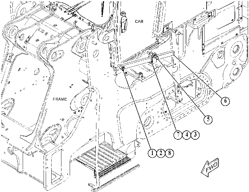 BRACE GP-CAB LIFT 5329893 CAT