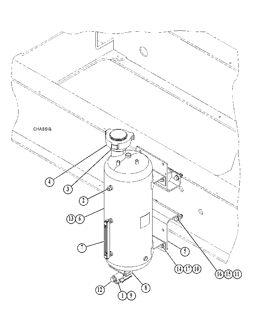 TANK & MOUNTING GP 5412259 CAT
