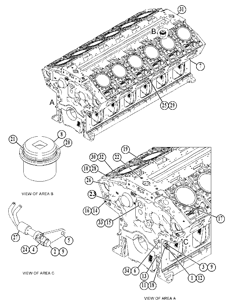 Блок цилиндров 3505211 CAT