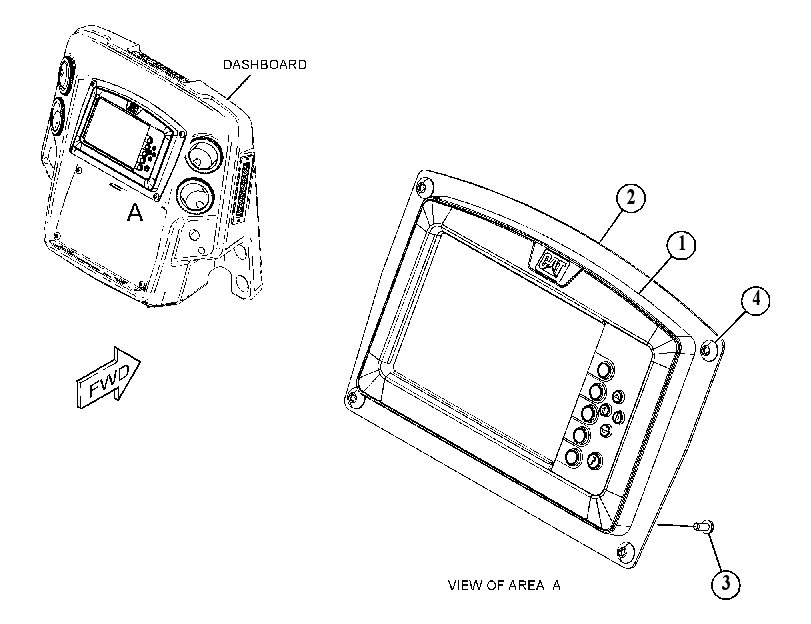 MOUNTING GP-MONITOR 4668190 CAT