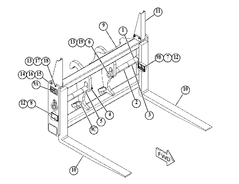 FORK GP-LOG & LUMBER 5203474 CAT