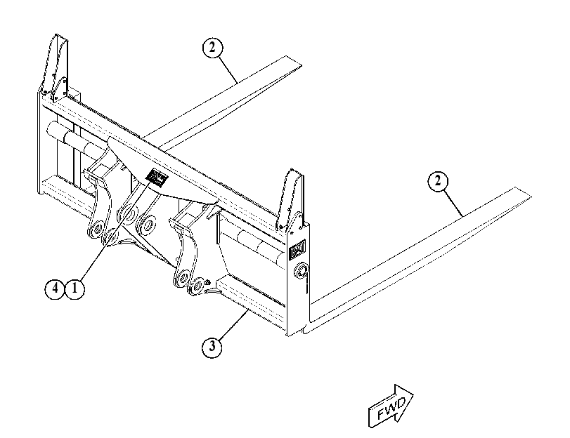 FORK GP-LOG & LUMBER 5392250 CAT