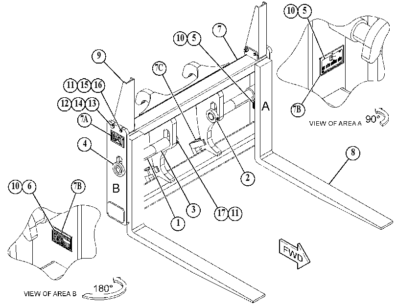 FORK GP-LOG & LUMBER 5203471 CAT