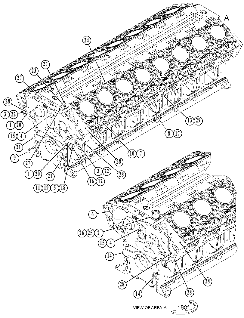 Блок цилиндров 3505222 CAT