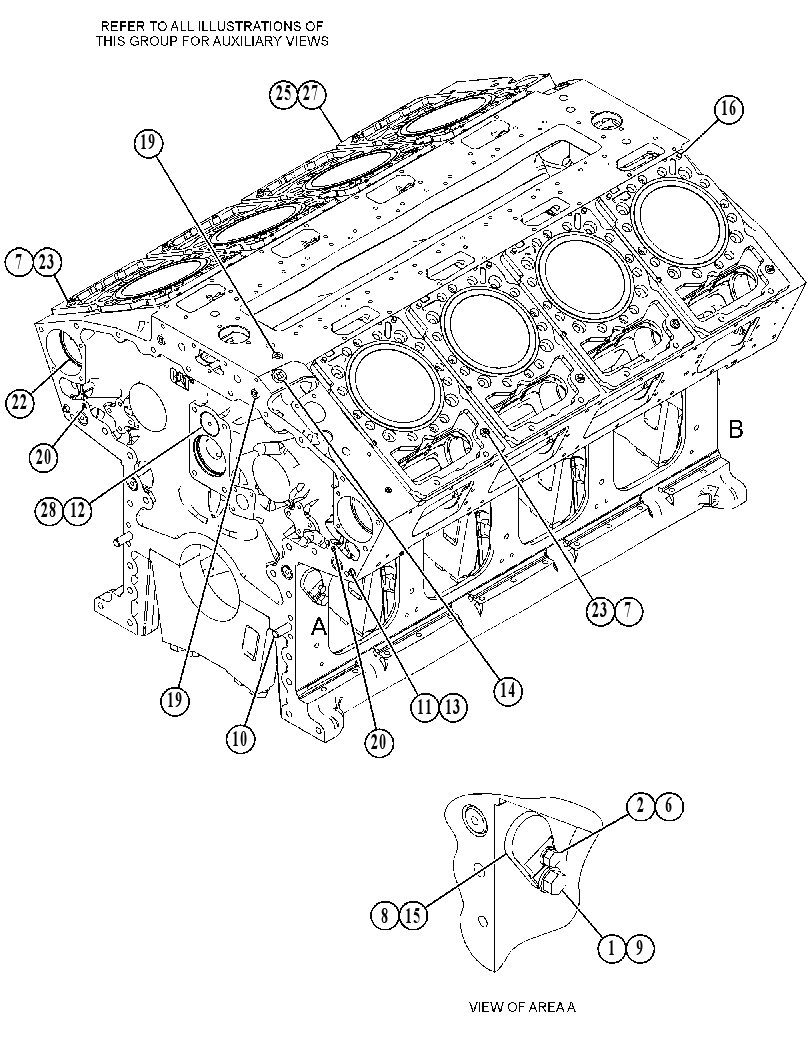 Блок цилиндров 3505218 CAT