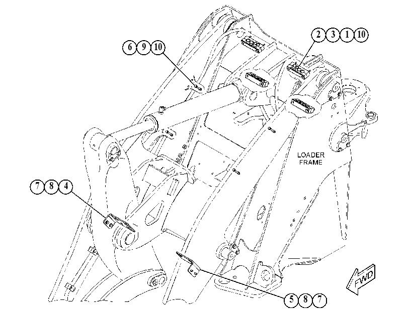 CLAMP GP-HYDRAULIC LINES 5386261 CAT