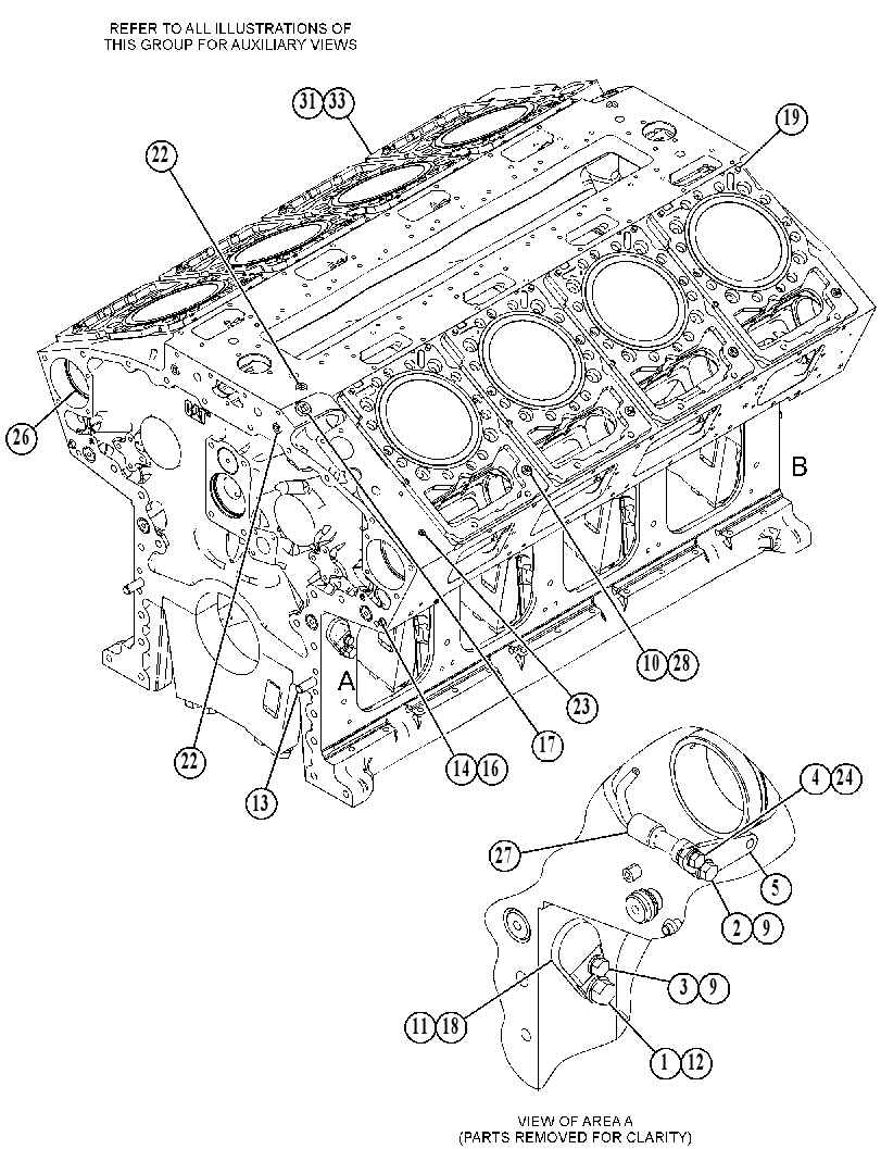 Блок цилиндров 3505210 CAT