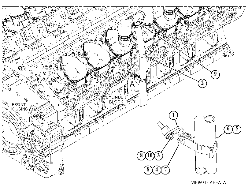 Система отвода газов 3989221 CAT