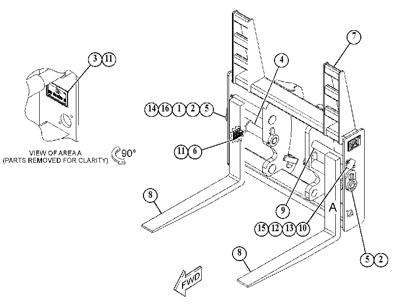 FORK GP-LOG & LUMBER 5203479 CAT