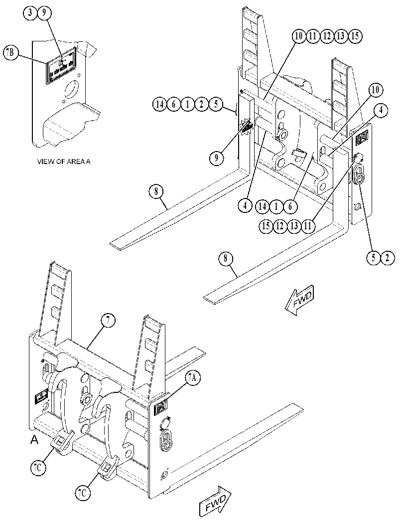 FORK GP-LOG & LUMBER 5203481 CAT