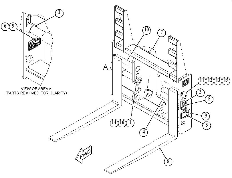 FORK GP-LOG & LUMBER 5203480 CAT