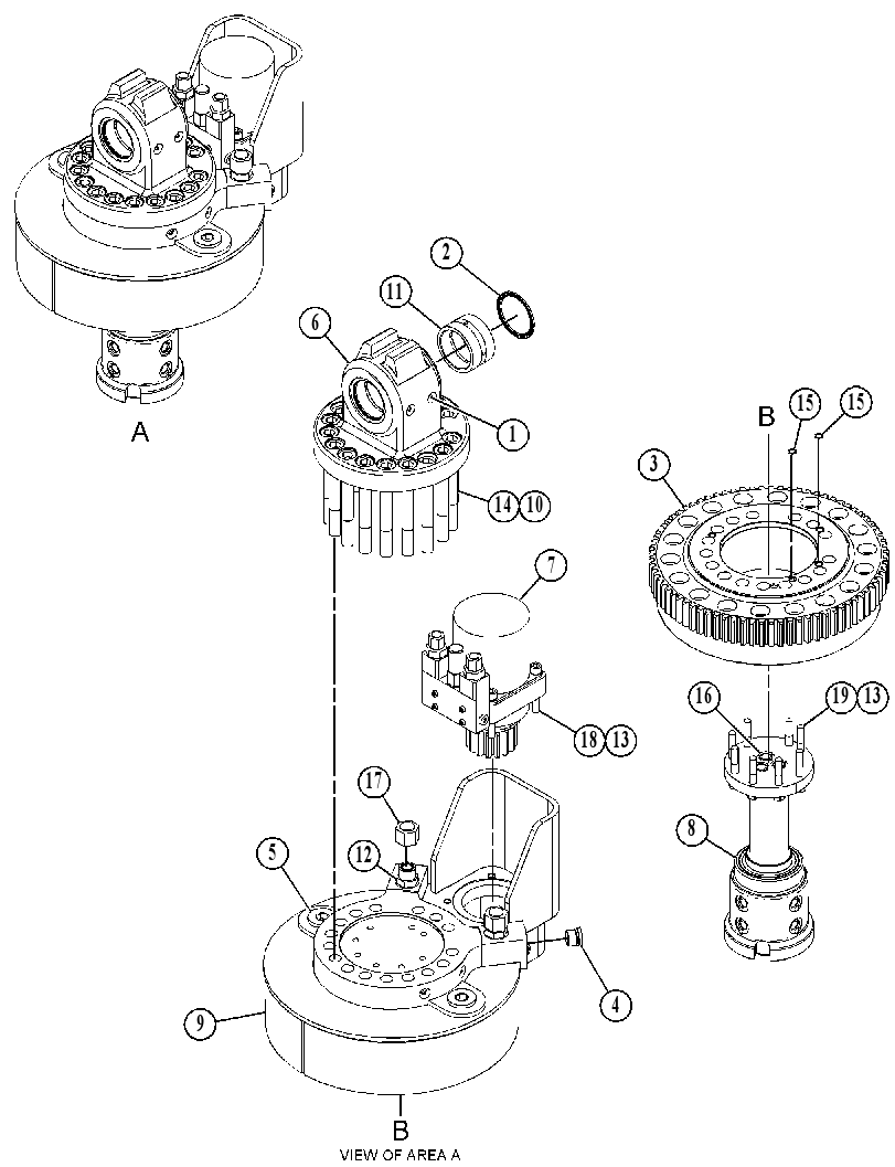 ROTATOR GP-HYDRAULIC 4851308 CAT