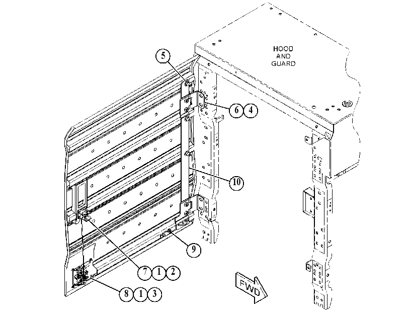 DOOR GP-HOOD 5566194 CAT