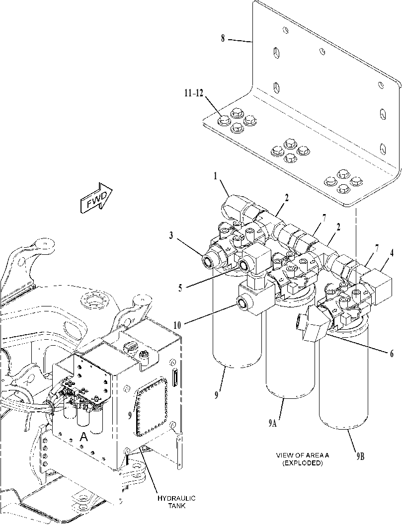 FILTER & MTG GP-CASE DRAIN 3740578 CAT