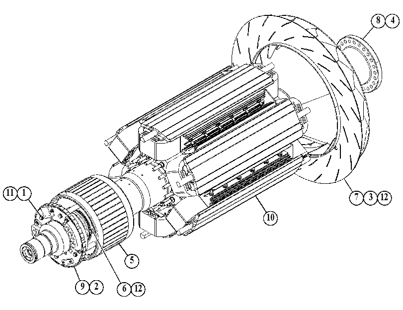 Ротор генератора 5129653 CAT