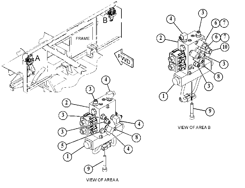 VALVE & MTG GP-COUNTERBALANCE 3924693 CAT