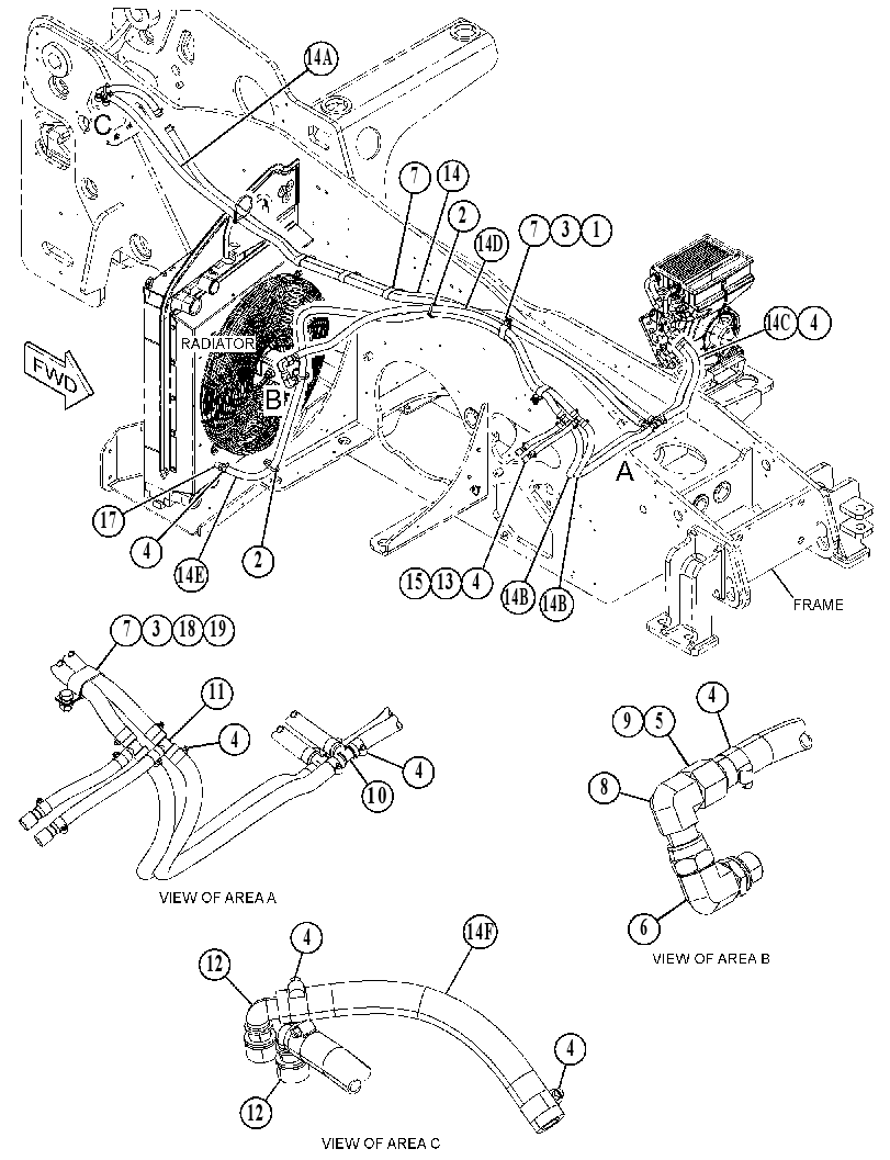 LINES GP-HEATER & AIR COND 4930086 CAT