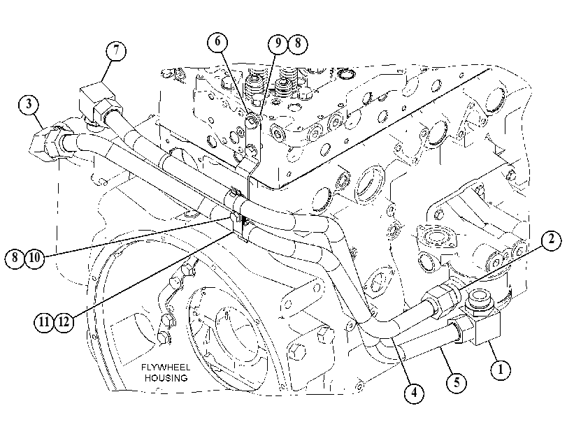 Трубопроводы масляные 5119546 CAT