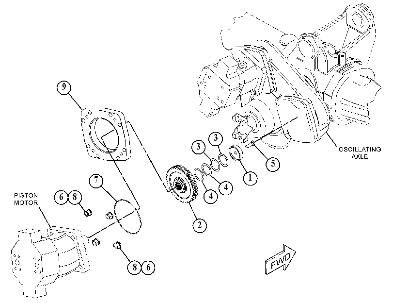 MOUNTING GP-MOTOR 3893350 CAT