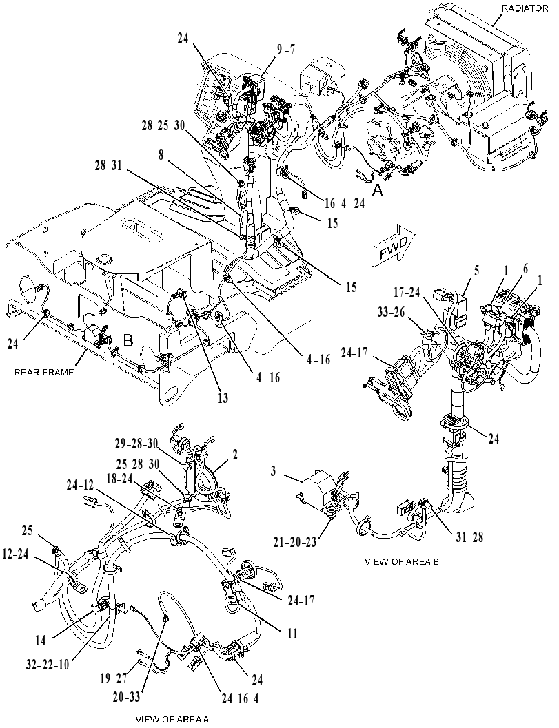 Проводка машины 4317721 CAT