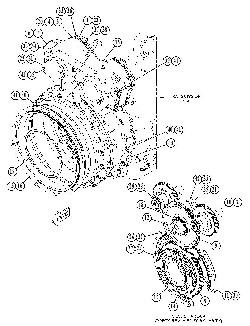 HOUSING GP-TORQUE CONVERTER 4487866 CAT