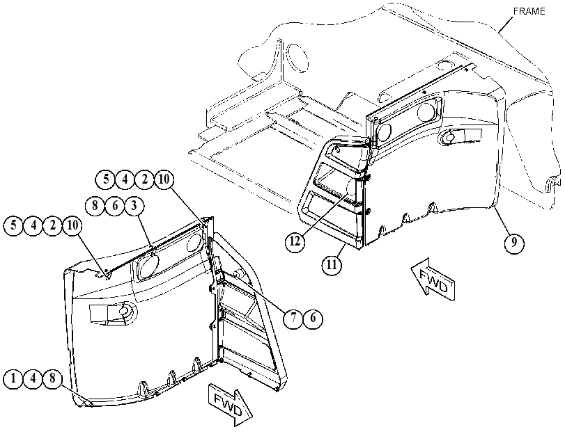 ENCLOSURE GP-REAR 4730018 CAT