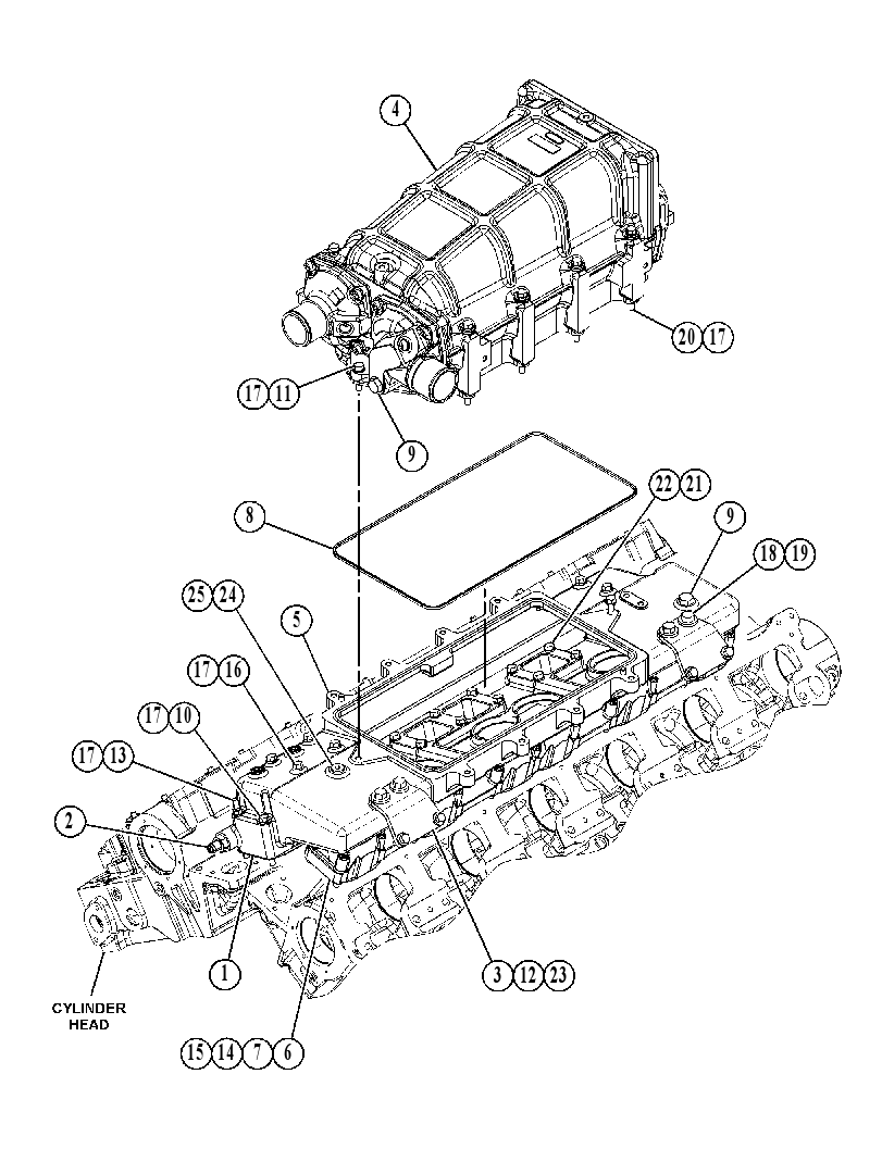 MOUNTING GP-AFTERCOOLER 4682142 CAT