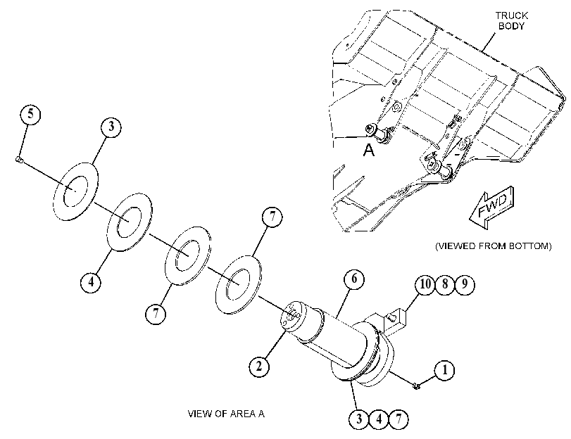 MOUNTING GP-TRUCK BODY 4872457 CAT