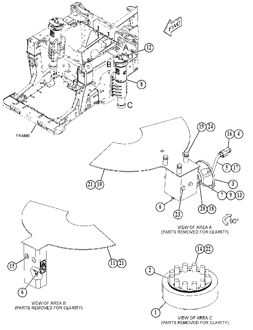 SUSPENSION & MTG GP-FRONT 4217844 CAT