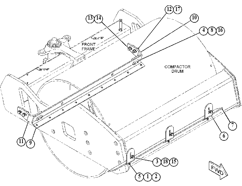SCRAPER GP-DRUM 5638083 CAT