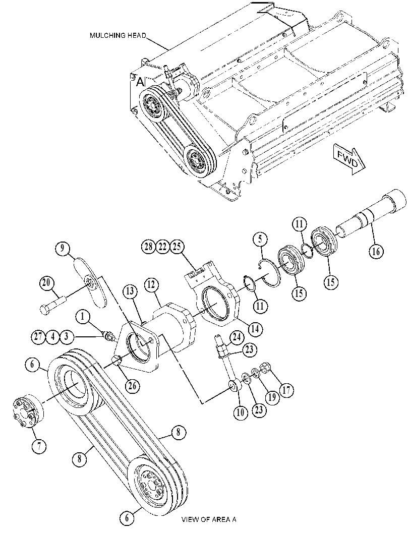 DRIVE GP-MULCHING HEAD 5046047 CAT