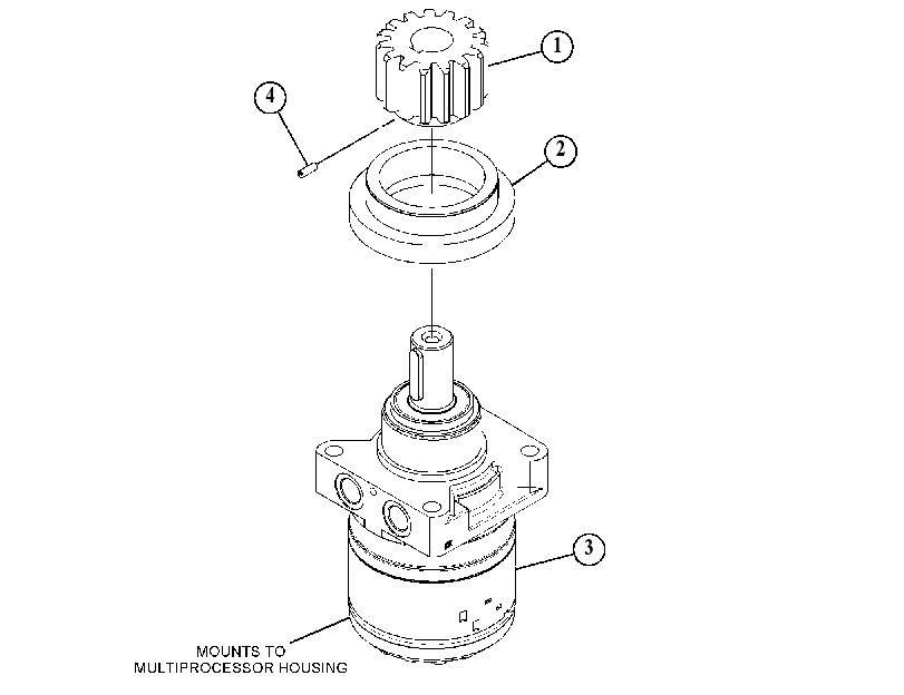 MOTOR & MOUNTING GP 4811625 CAT