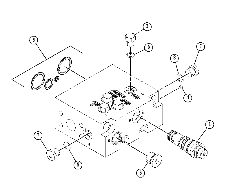VALVE GP-MANIFOLD & RELIEF 4803452 CAT