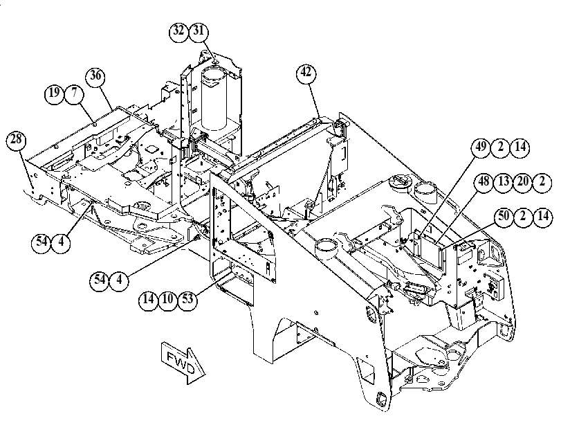 FRAME GP-MAIN 3816539 CAT