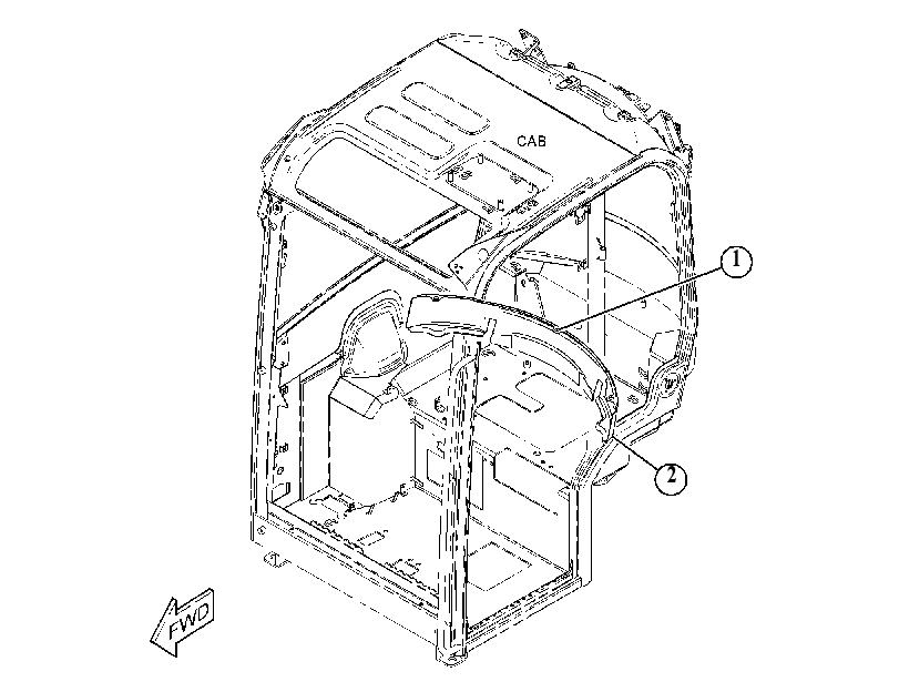 COVER GP-REAR 5443880 CAT