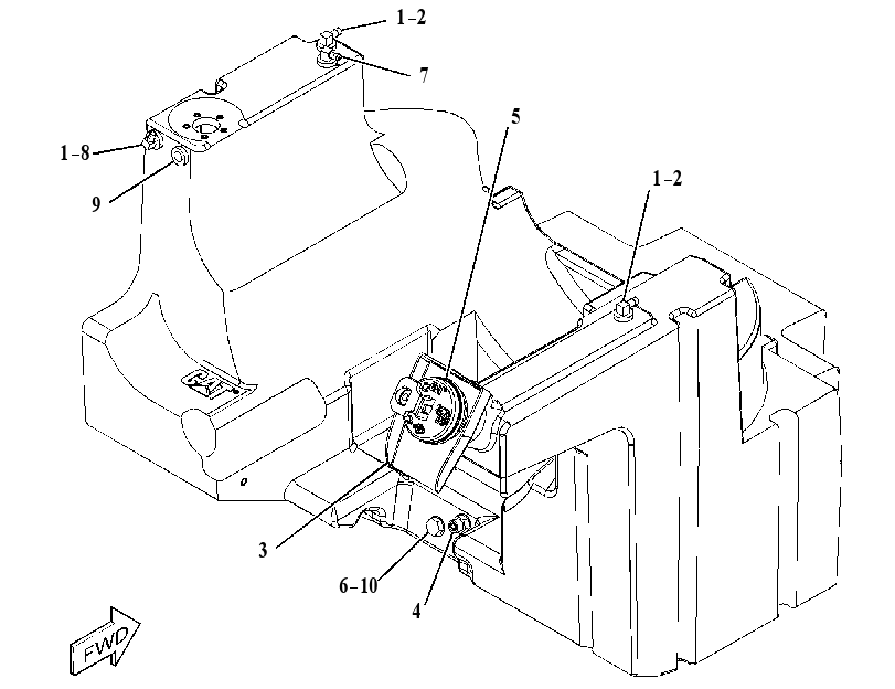 Бак топливный 3454701 CAT