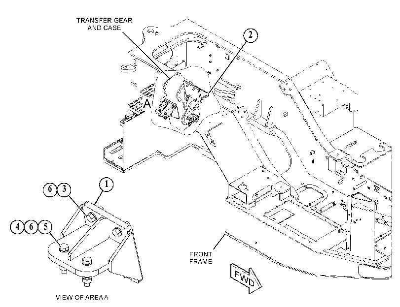 MOUNTING GP-TRANSFER GEAR 5019326 CAT