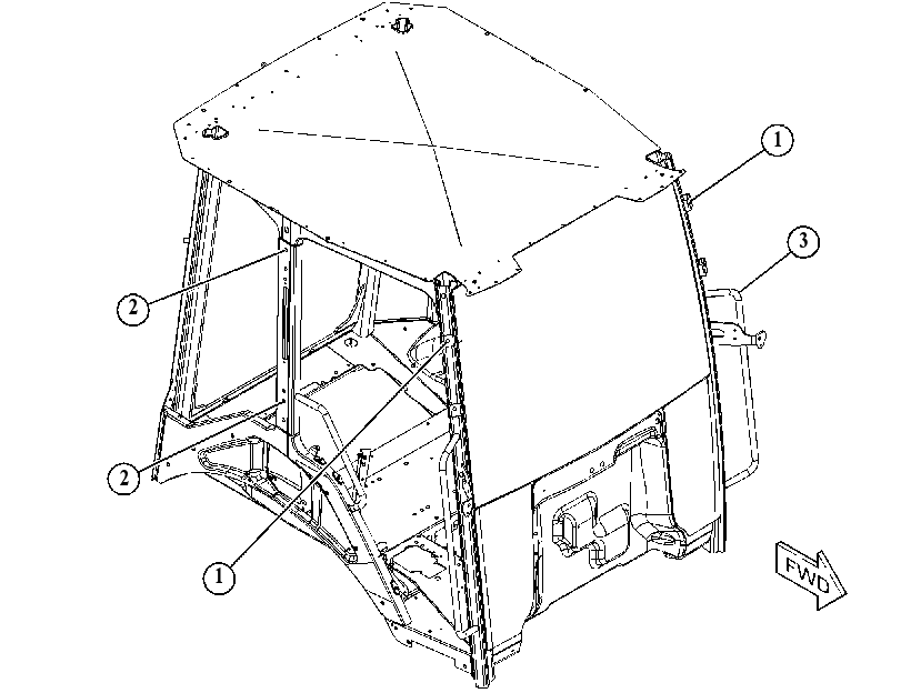 CANOPY GP-OPEN ROPS 5412949 CAT