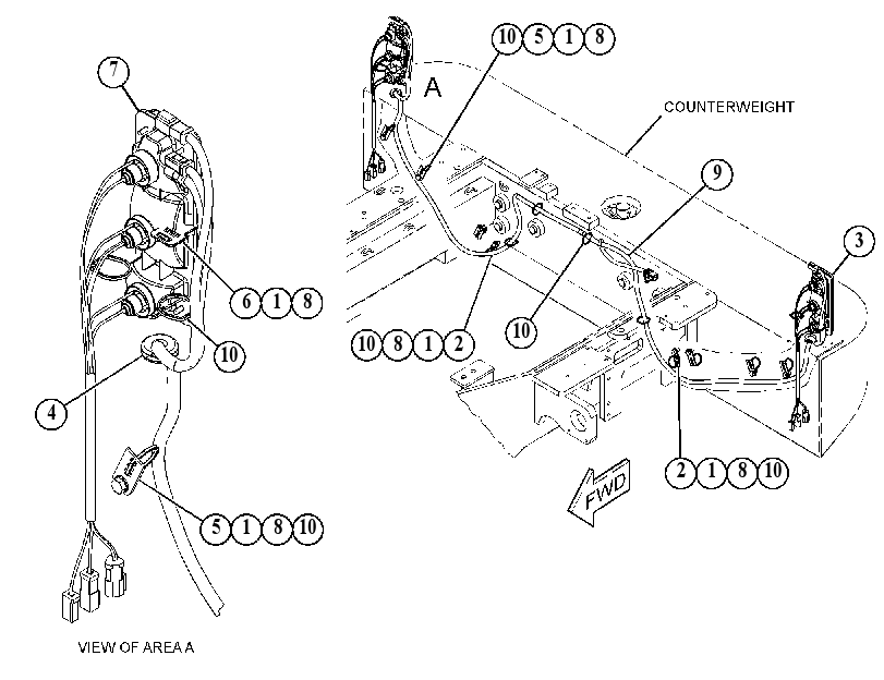 LIGHTING GP-REAR 5541600 CAT