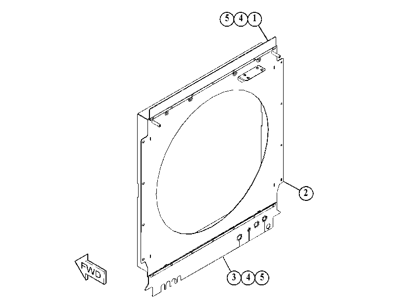 SHROUD GP-RADIATOR 4902355 CAT