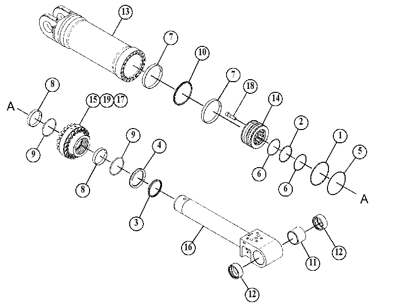 CYLINDER GP-SHEAR 4335427 CAT