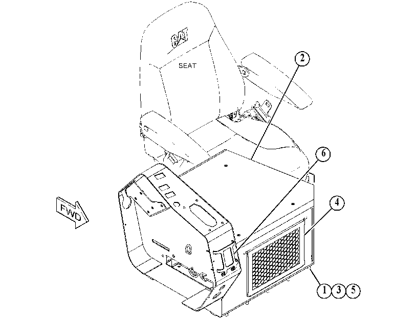 MOUNTING GP-SEAT 4885049 CAT