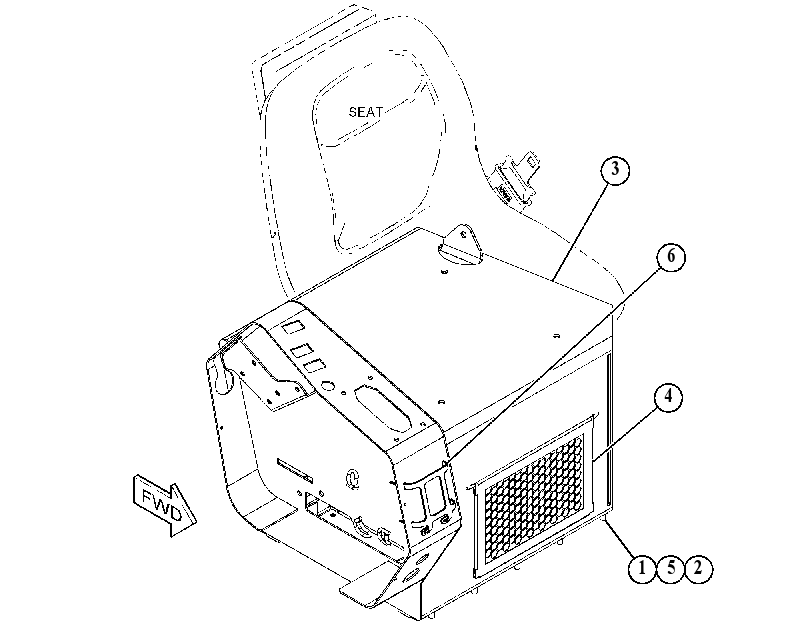 MOUNTING GP-SEAT 5081044 CAT
