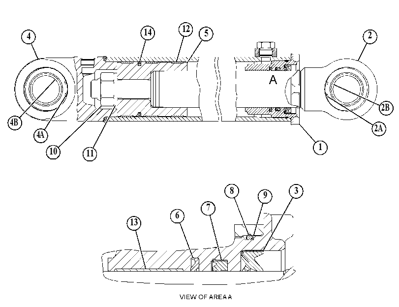 CYLINDER GP-HOIST 2854031 CAT