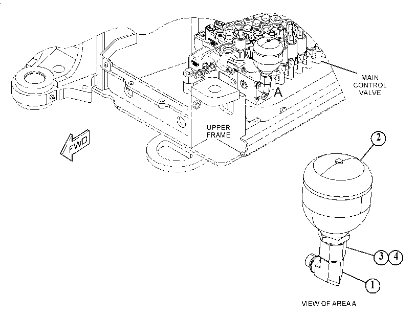 ACCUMULATOR & MTG GP-HYDRAULIC 5223705 CAT