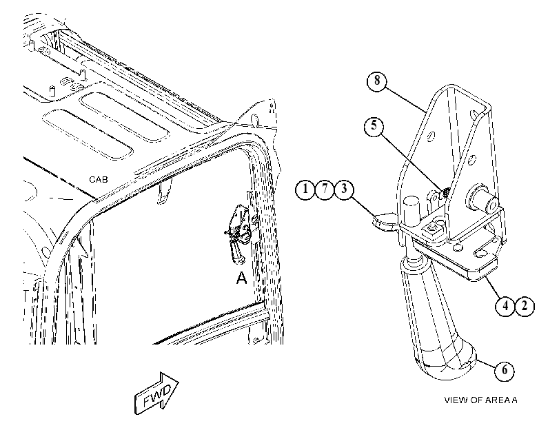 HANDLE GP-DOOR 5527749 CAT