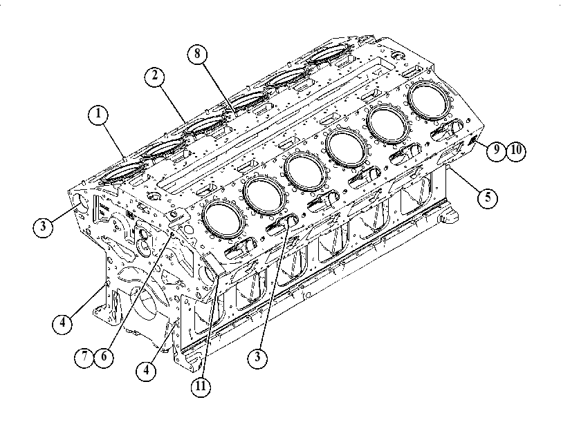 Блок цилиндров 5200454 CAT