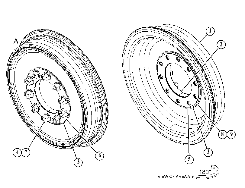 WHEEL & MOUNTING GP 5335848 CAT
